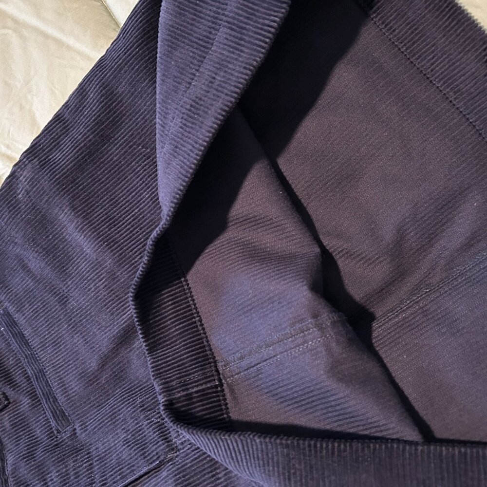 Talbots - indigo blue corduroy skirt - Picture 6 of 8